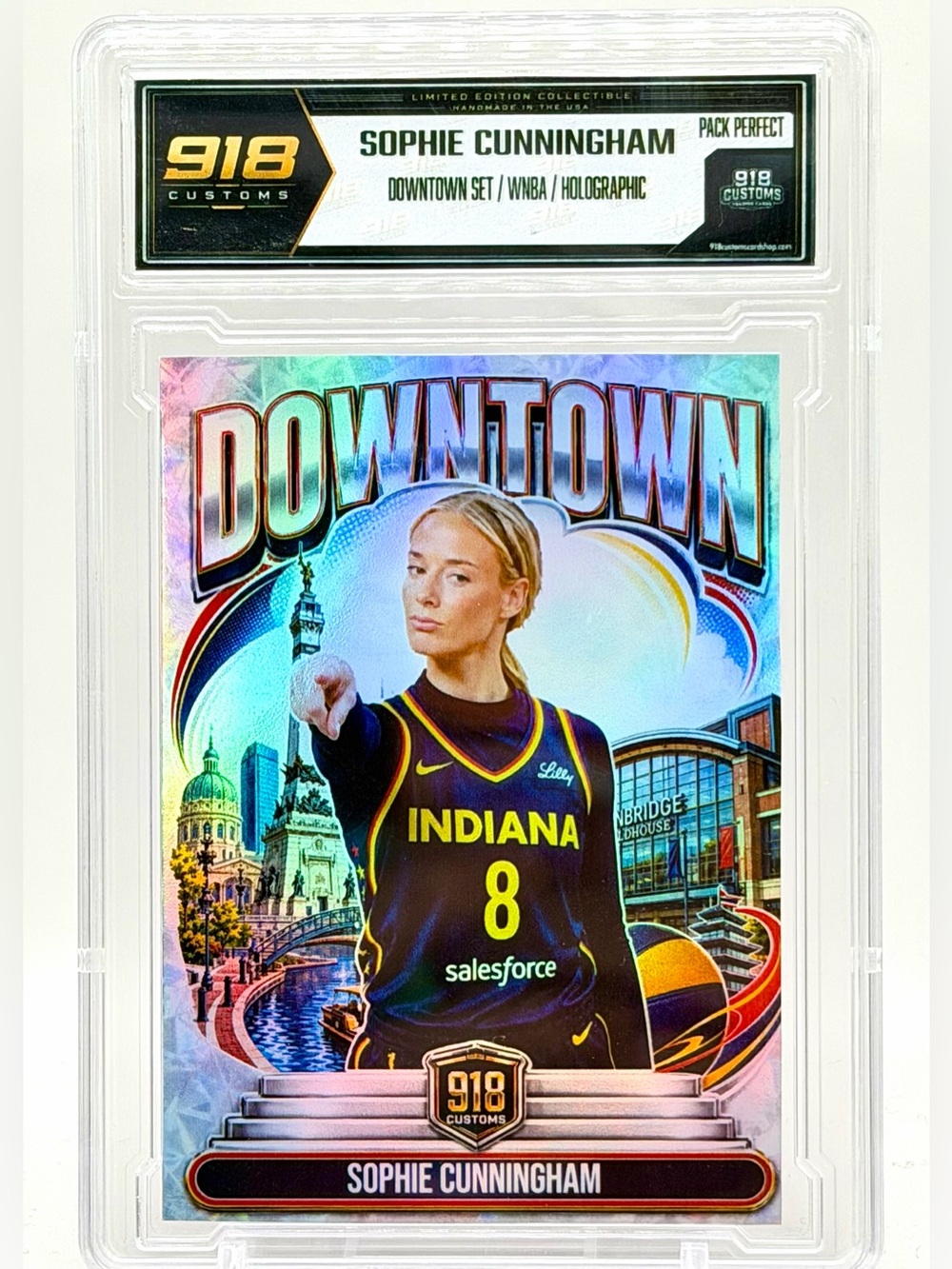 Sophie Cunningham Custom Indiana Fever Downtown Holographic SP Slab